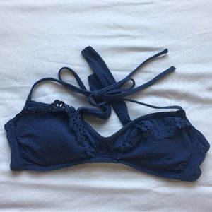 Purple eyelet swimsuit